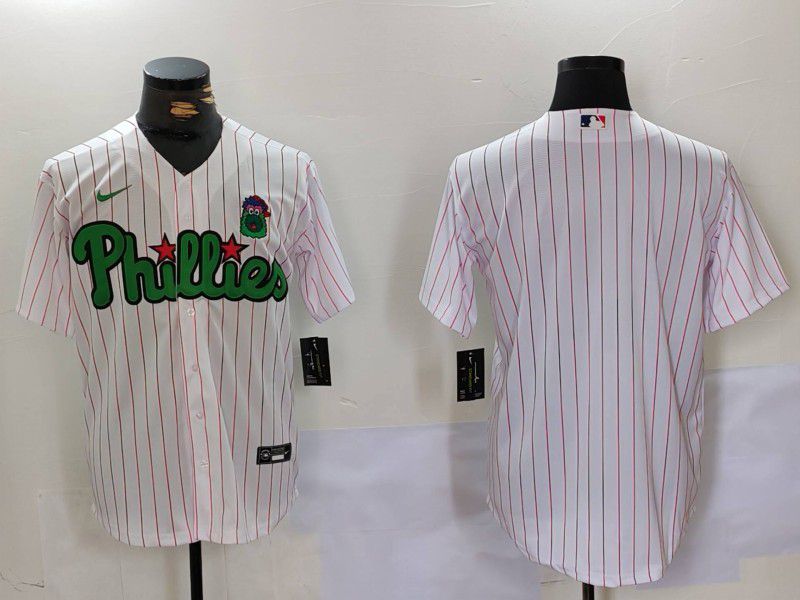 Men Philadelphia Phillies Blank White stripe Joint Name 2024 Nike MLB Jersey style 9024